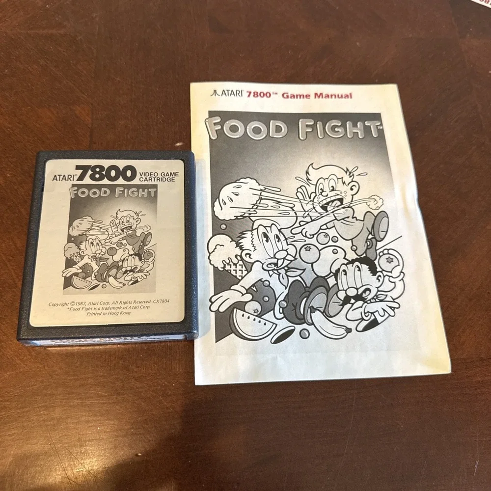 Food Fight -‎ Atari 7800 Tested W Manual